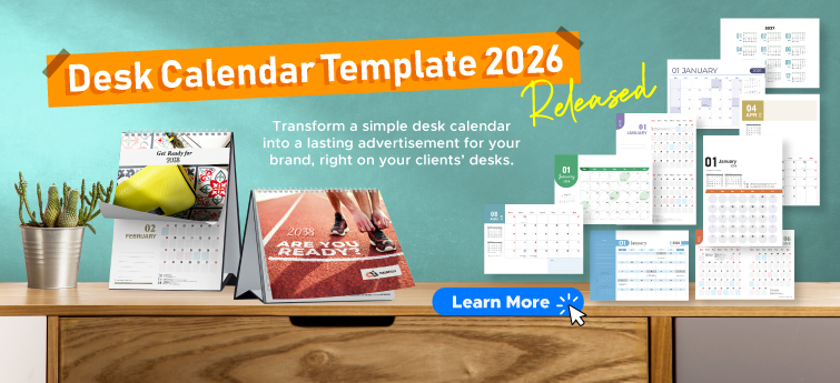 Desk Calendar 2026