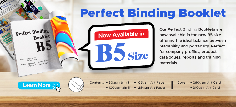 Perfect Binding Booklet - B5 Size