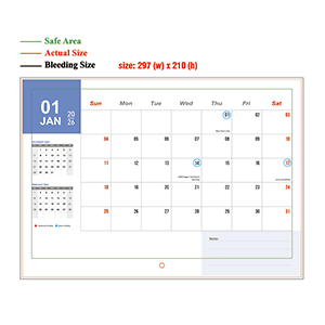 2026年挂历 - 297mm x 210mm - 03