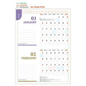 2026年日历 - Type A - 03