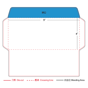 9" X4" non window 