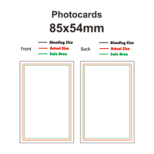 Photocards - 85mm x 54mm