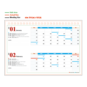 2027 Calendar - Type B - B